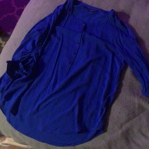 Navy blue 3/4 sleeve blouse from express